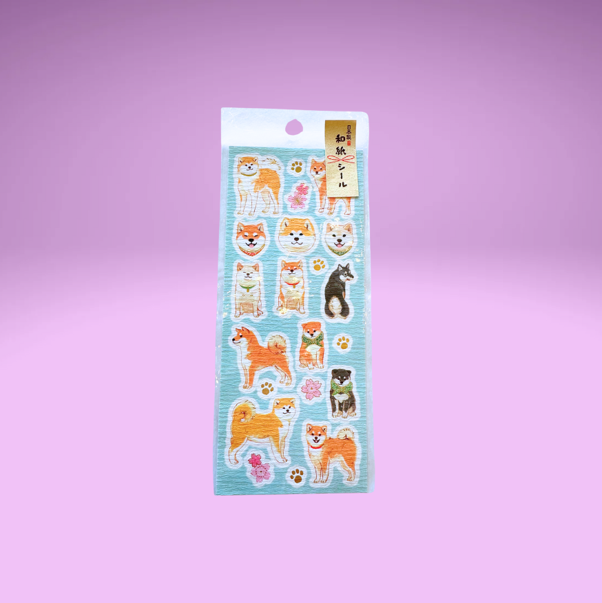 Shiba Washi Sticker