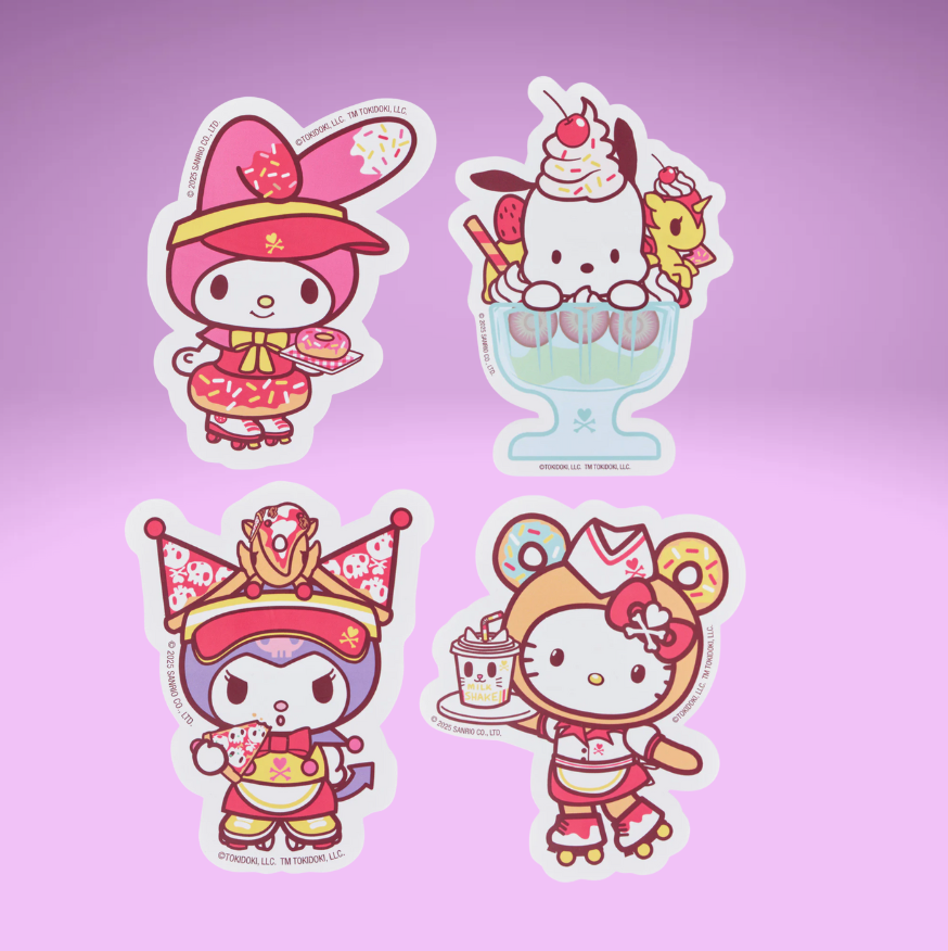 TKDK x HK Fast Food Large Stickers