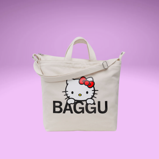 Horizontal Zip Duck Bag - Hello Kitty