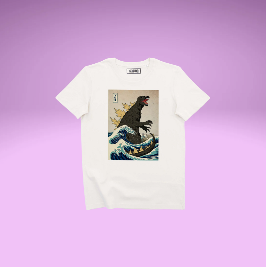 Godzilla Hokusai T-Shirt
