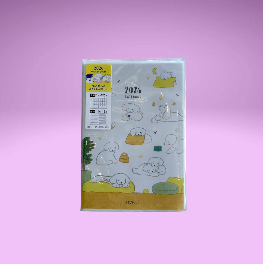 Pocket Diary 2026 (2-Designs, B6)