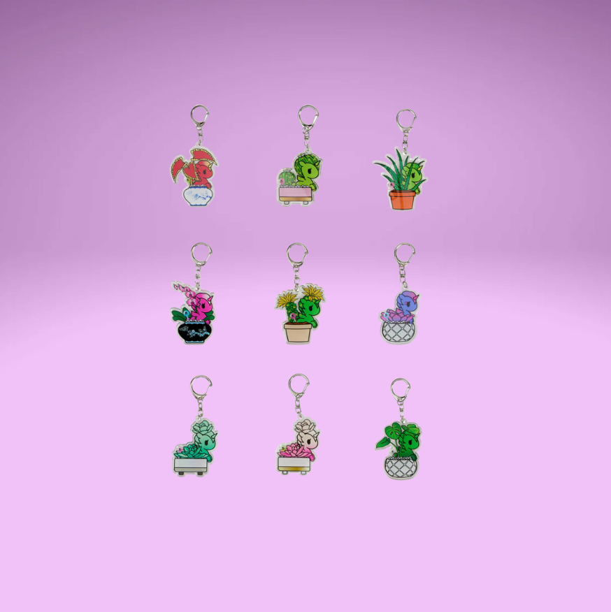Botanical Unicorno Blind Box Acrylic Keychain