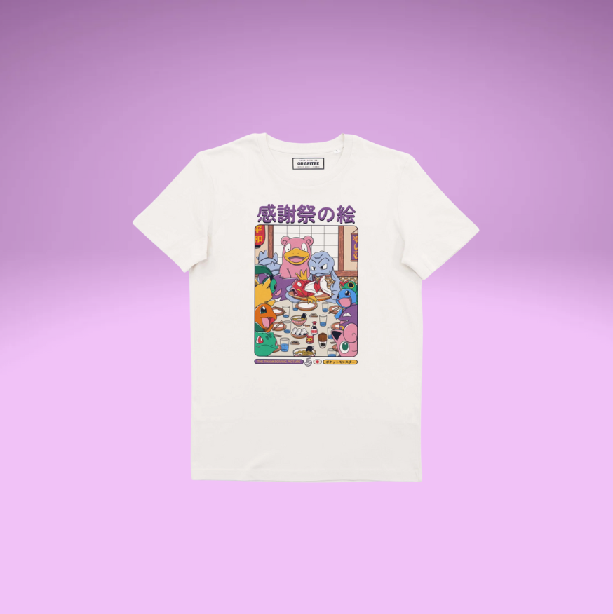 Pokemon Thanksgiving T-Shirt (Off-White)