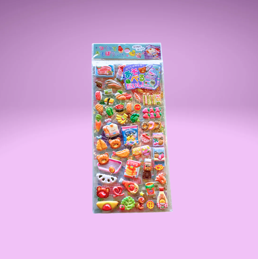 Puffy Stickers (4 Designs)