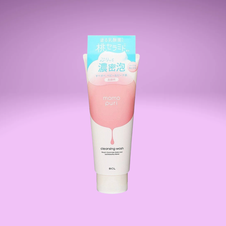 BCL Momo Puri Peach Moist Cleansing Wash