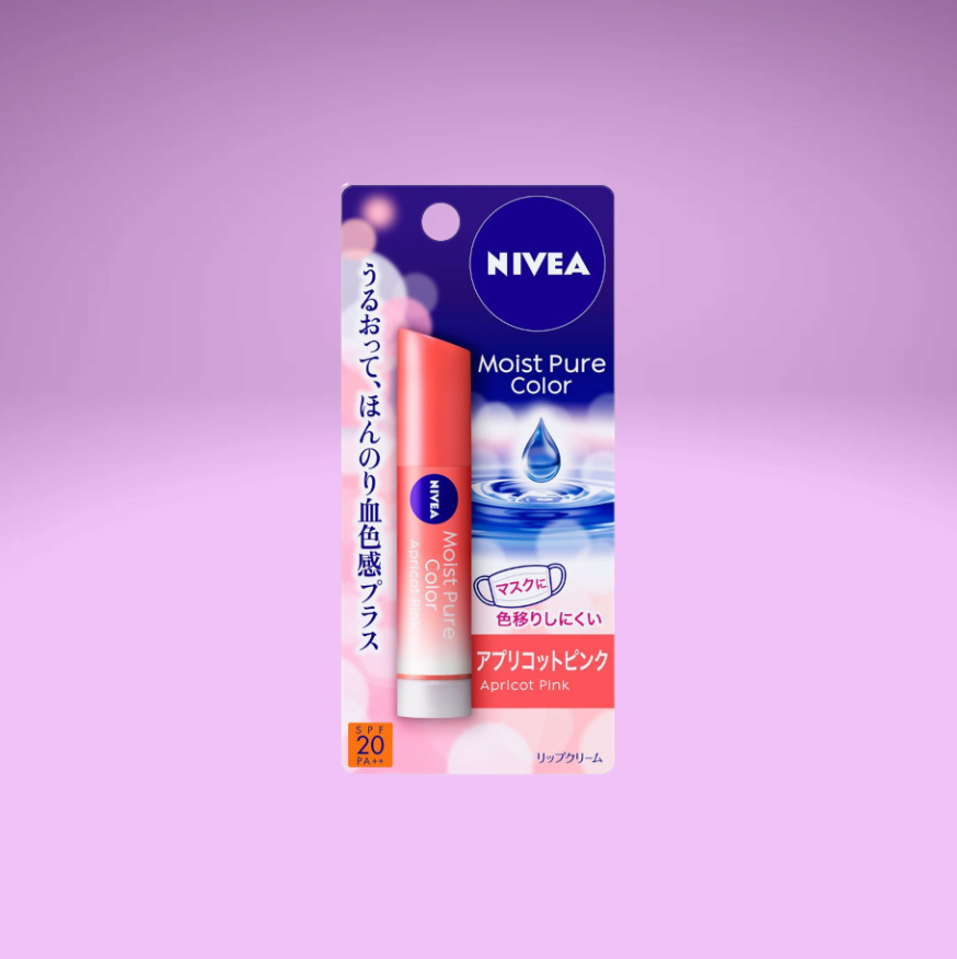 Nivea Moist Pure Color Lip Apricot Pink (SPF 20 PA++)