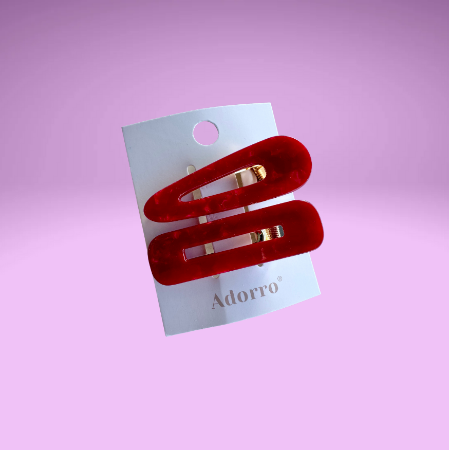 Valentine Barrette Hair Clip (Set of 2)