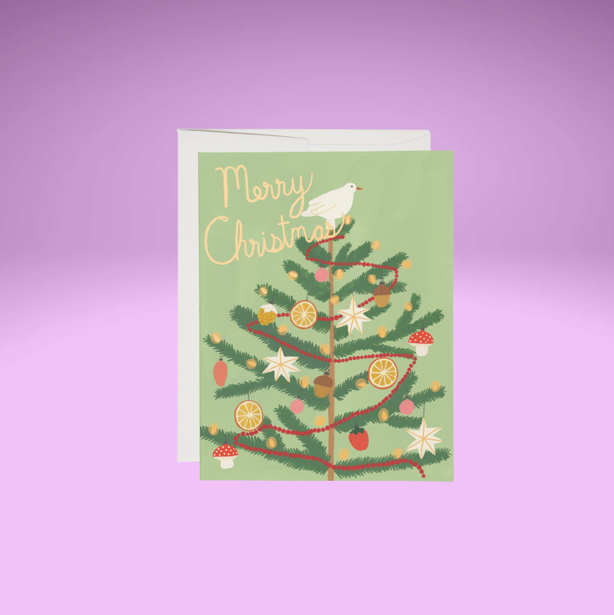 Christmas Spice Tree holiday greeting card