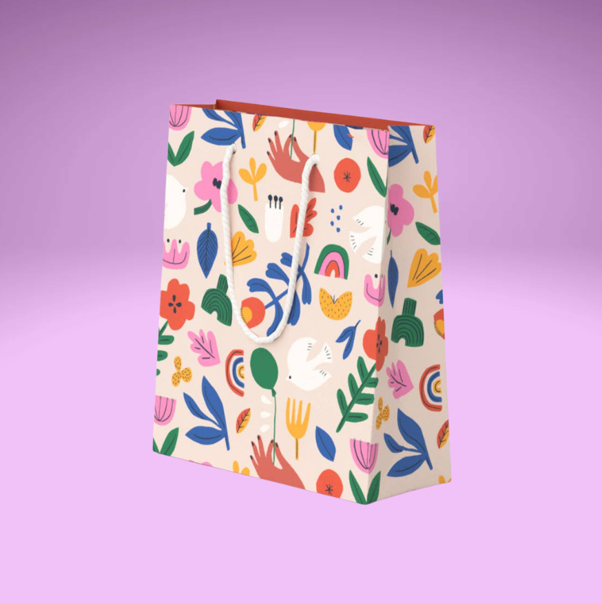 Colorful Dove Gift Bag (Large)