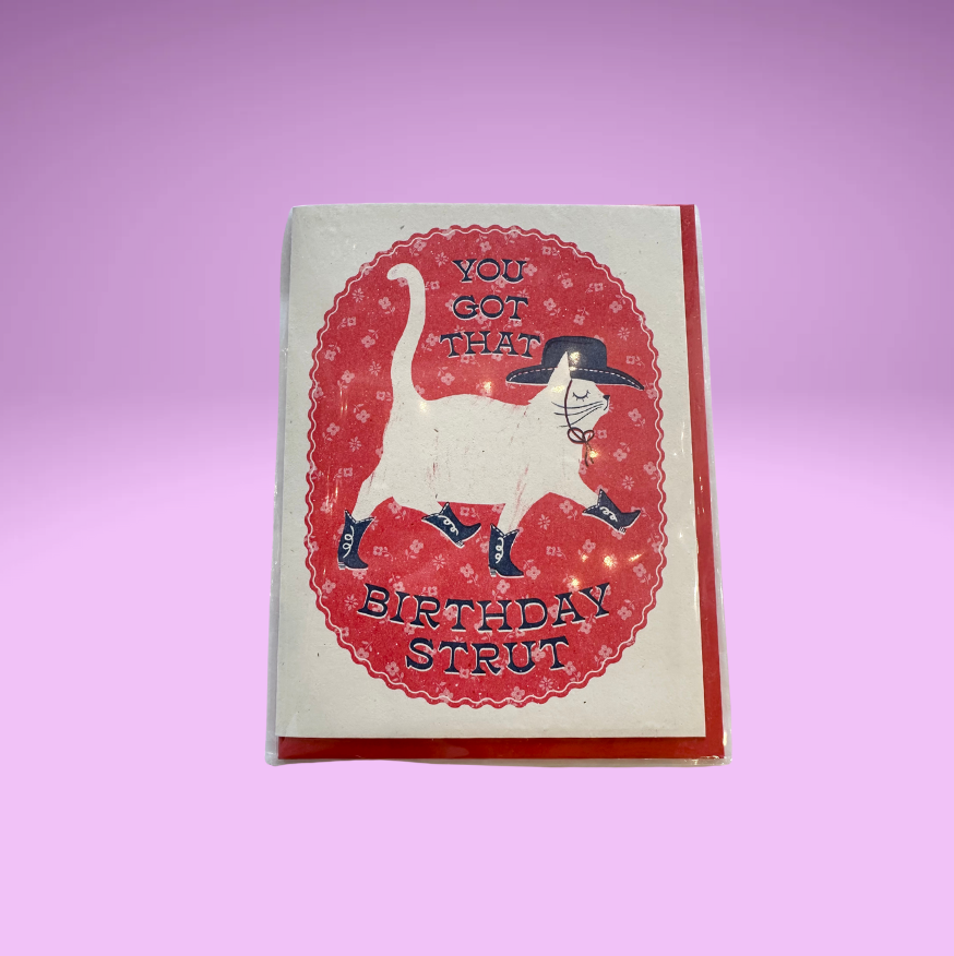 Birthday Strut Card