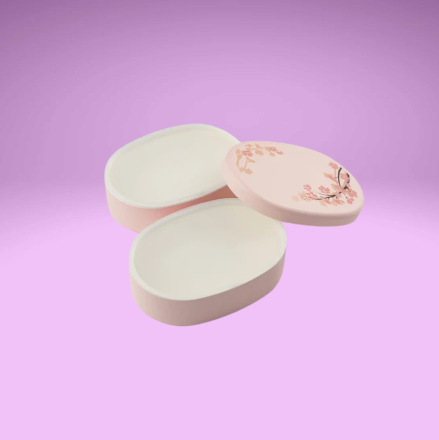 Sakura Oval Bento - Two Tiers, mini