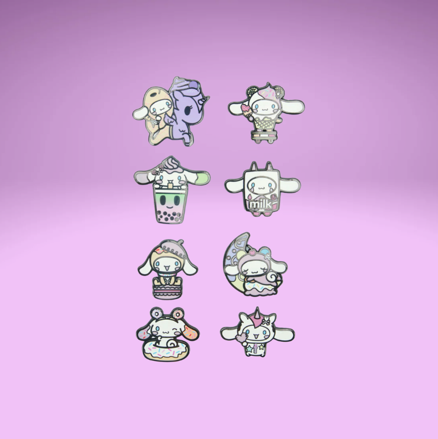 Tokidoki x Cinnamoroll Sweet Treats Blind Box Enamel Pins