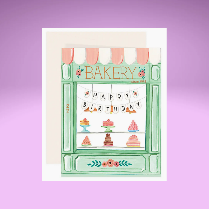 Happy Birthday Bakery Card
