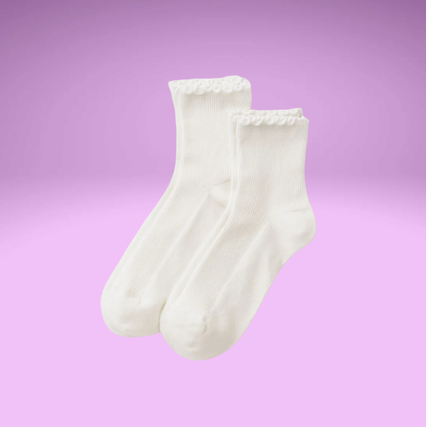 Summer 26' Lettuce Edge Sock (Set of 2)