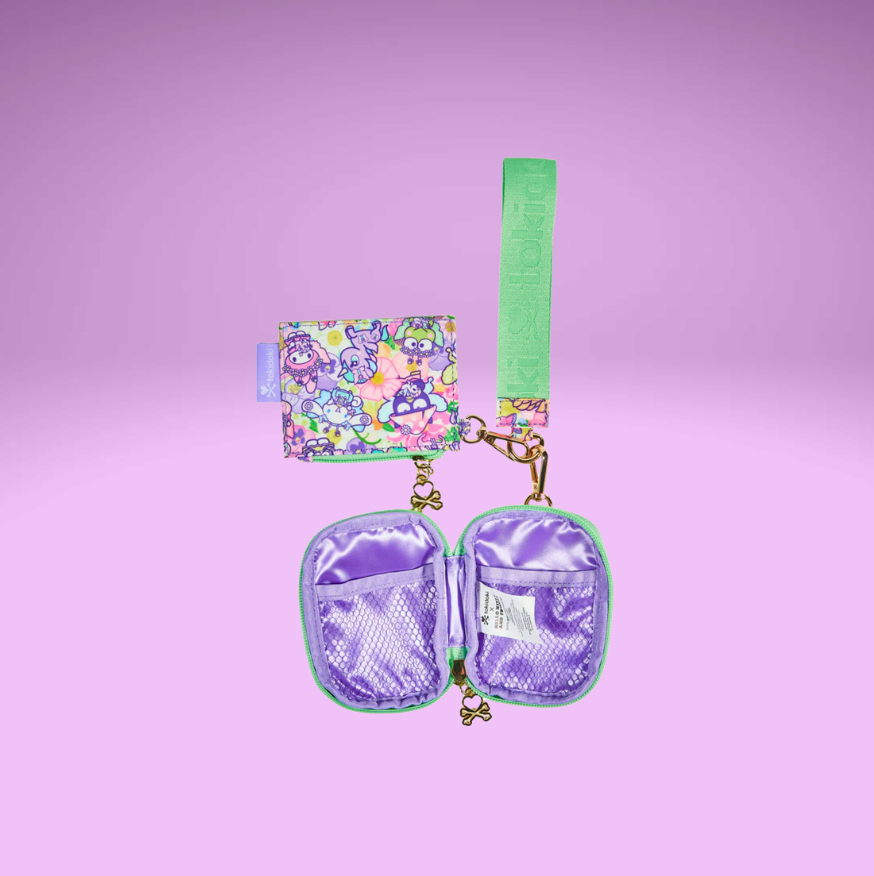 TKDK x HK Butterfly Garden - 2 Pouch Wristlet
