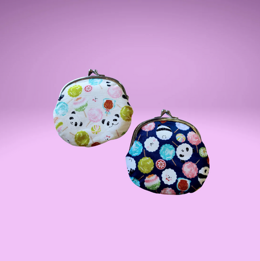 Gamaguchi Panda Flat Purse (2 Designs)