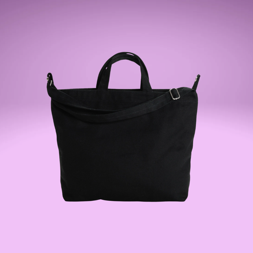 Black Horizontal Zip Duck Bag