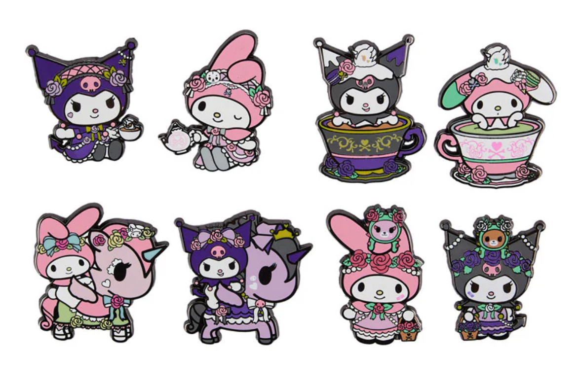 Tokidoki x Kuromi & My Melody Garden Party Blind Box Pin