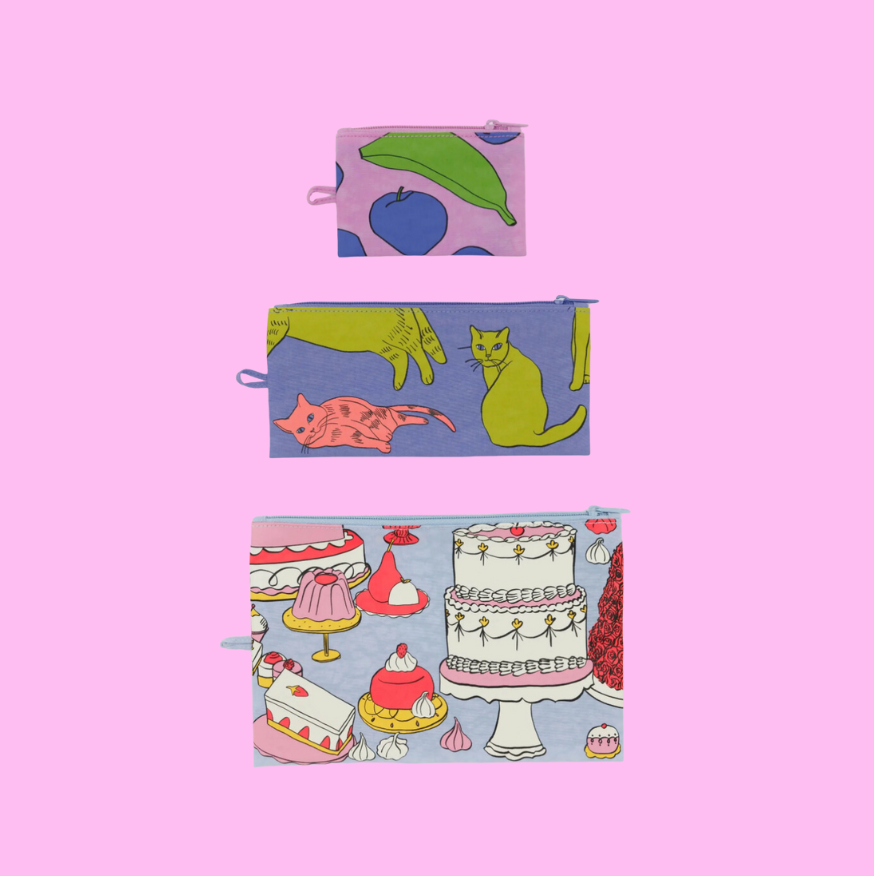 Still Life Flat Pouch Set(Baggu)