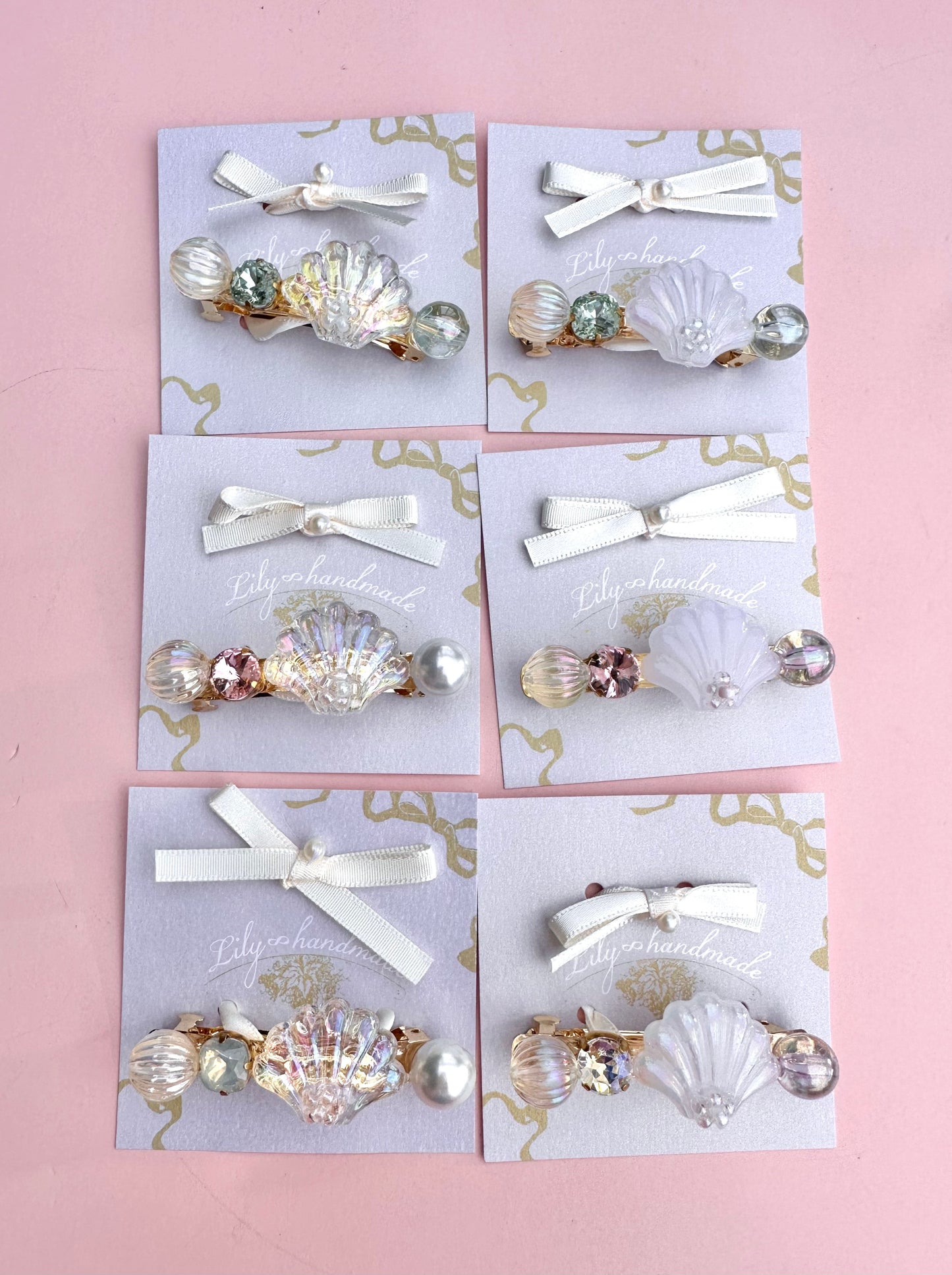 Shell Barrettes