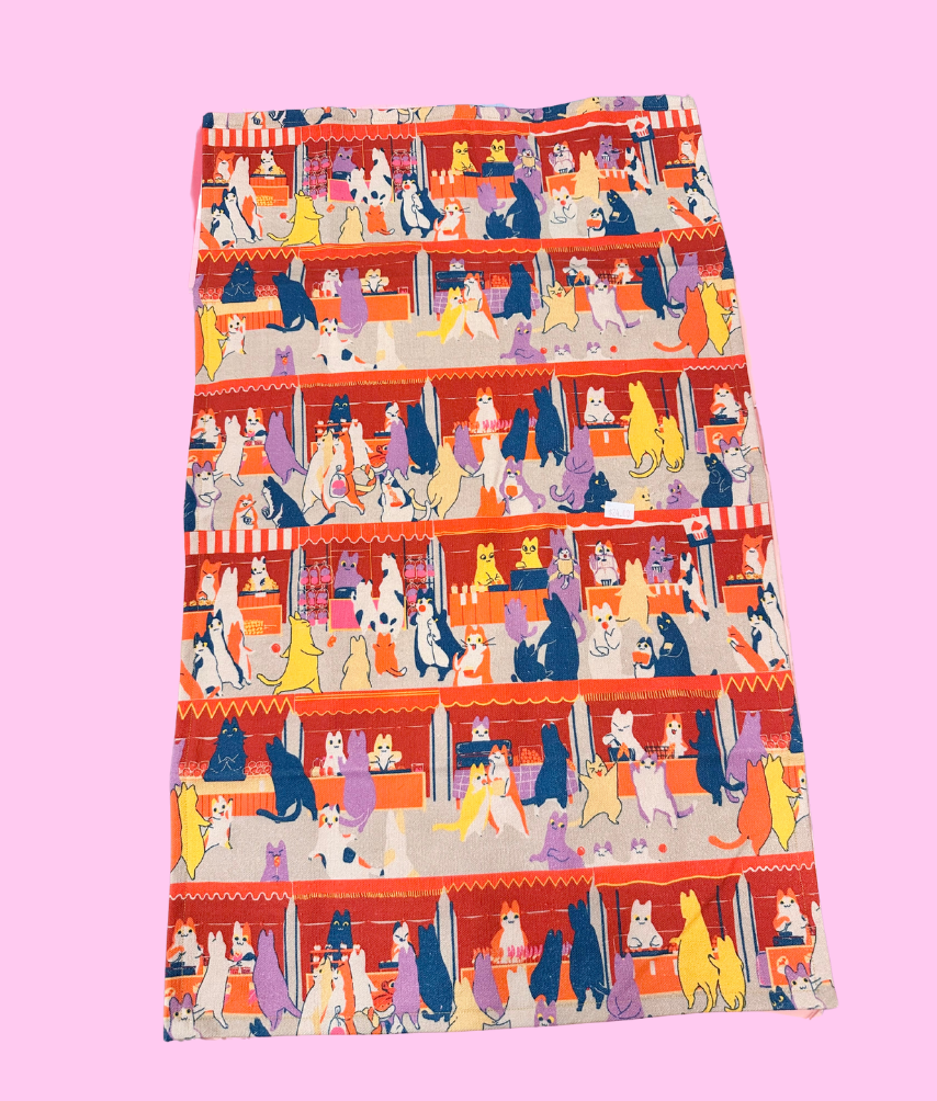 Smirking Cat Tea Towels