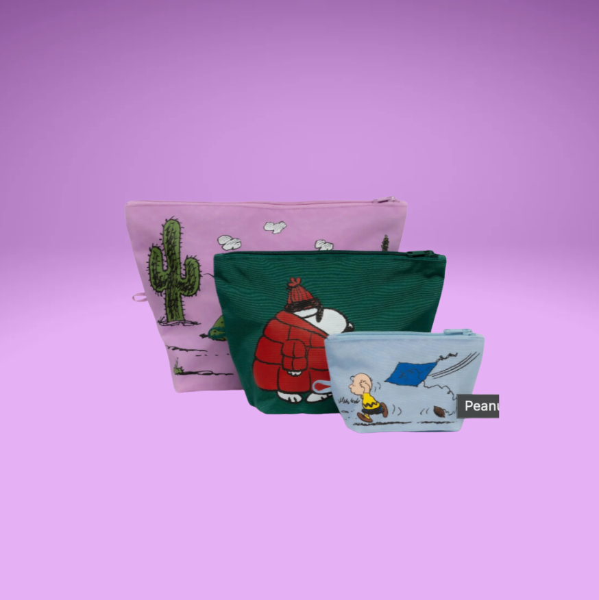 Peanuts Go Pouch Set Baggu