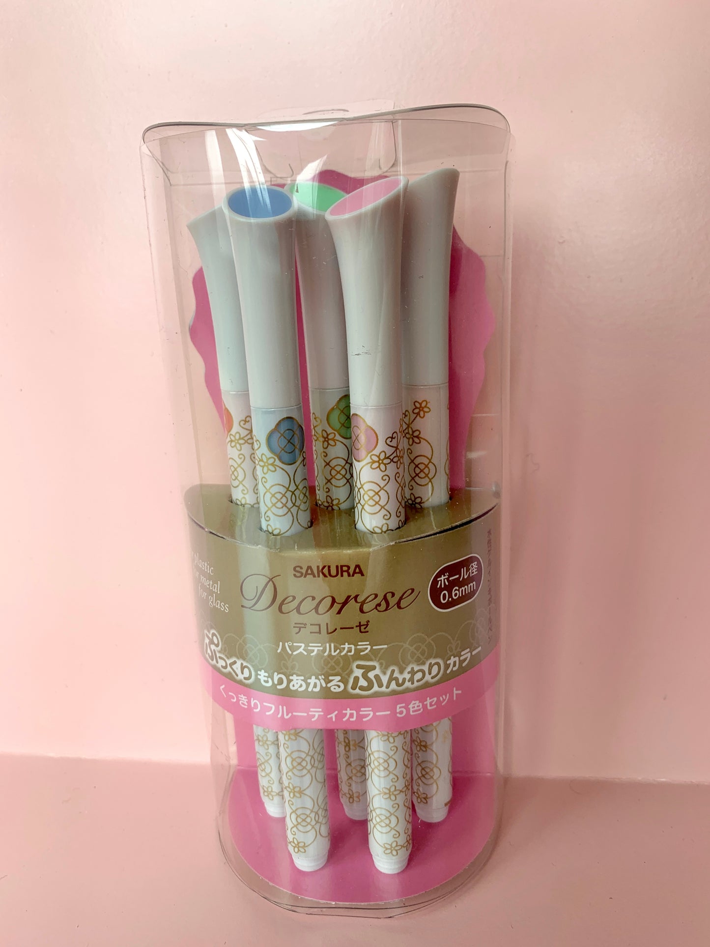 Sakura Decorese 5pc Pen Set