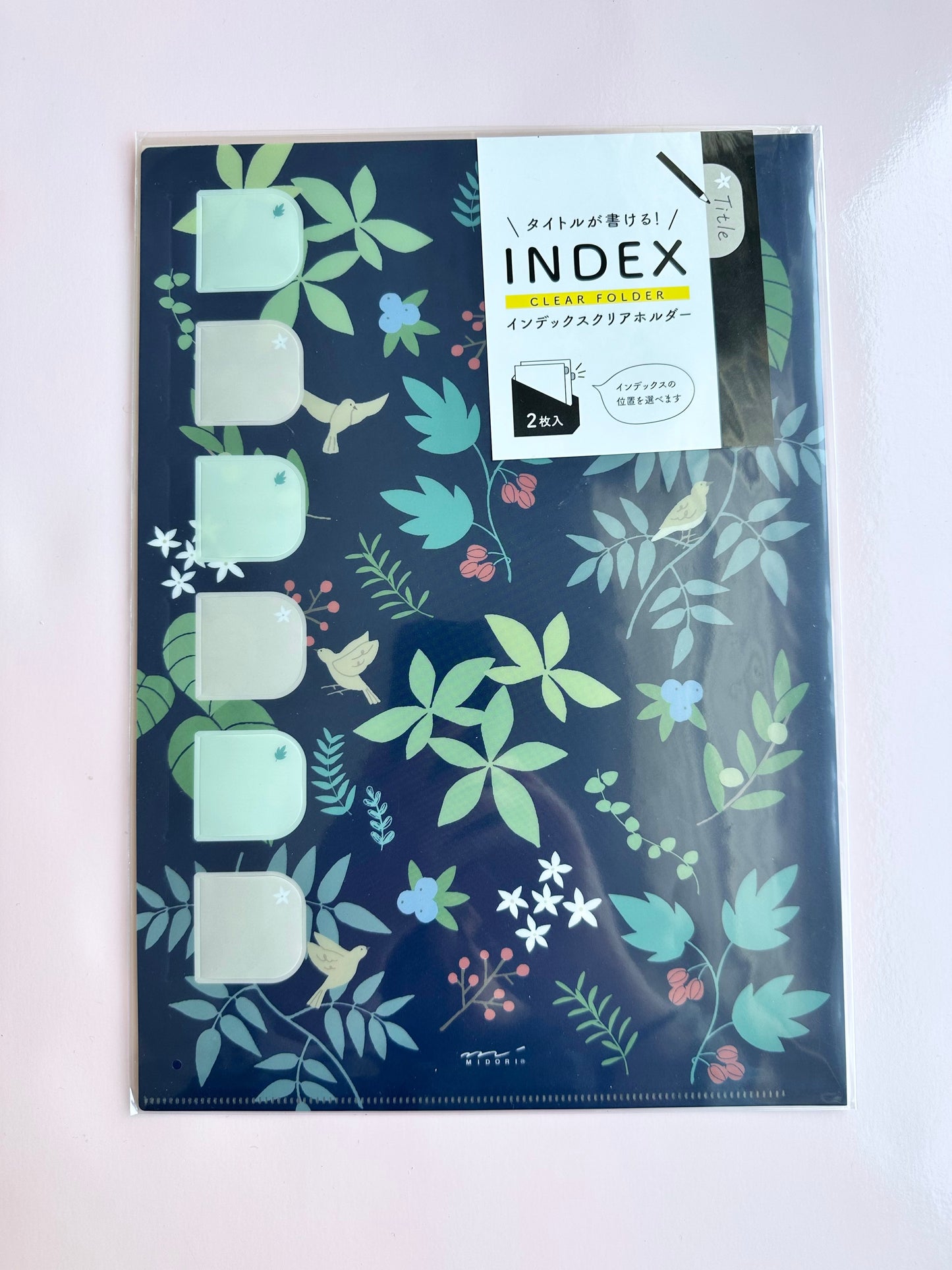 Floral Index Folders w/ Tabs