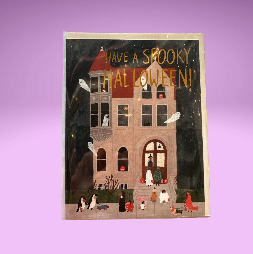 Trick-or-Treat House Greeting Card