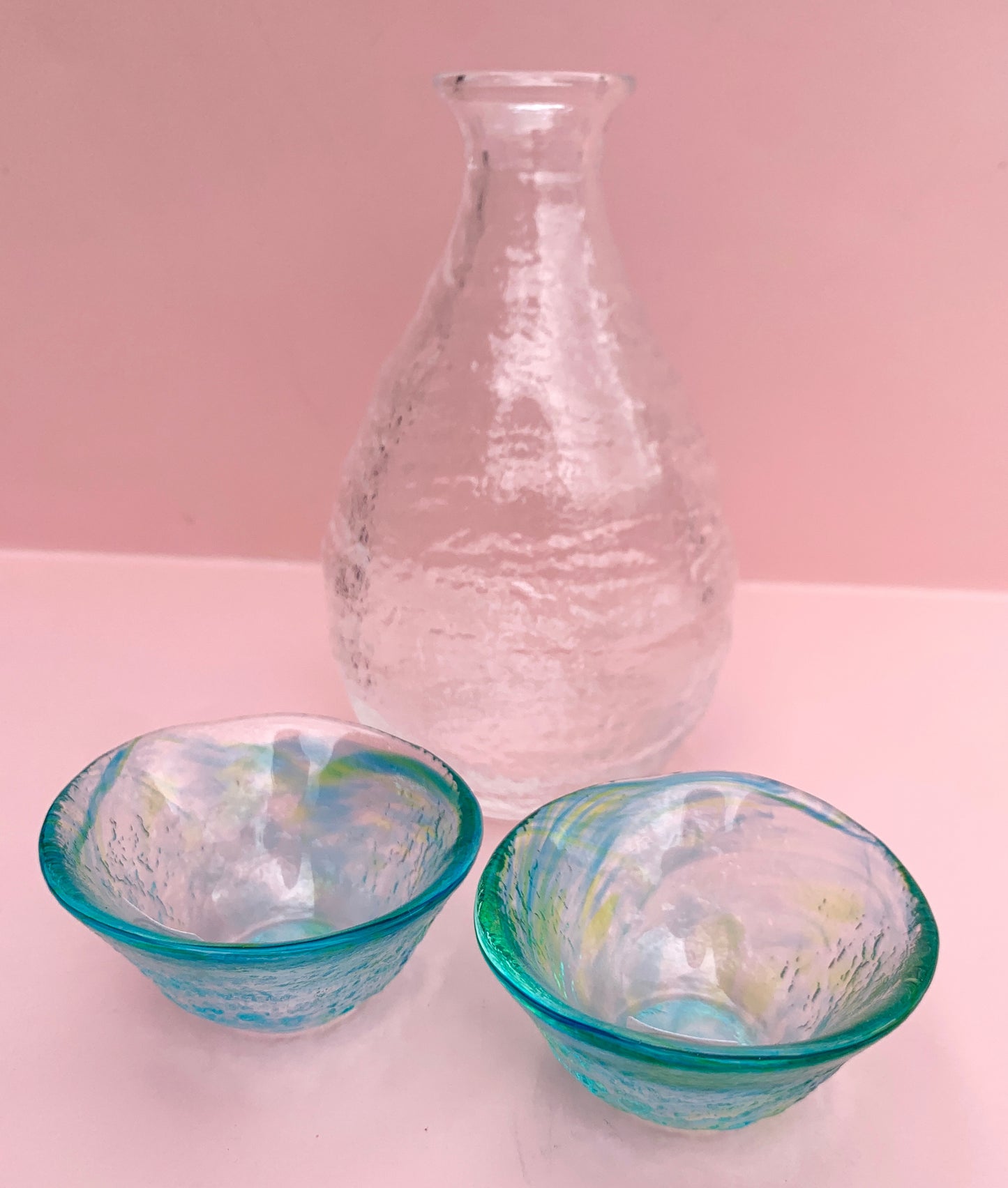 Clear Sake Bottle Set