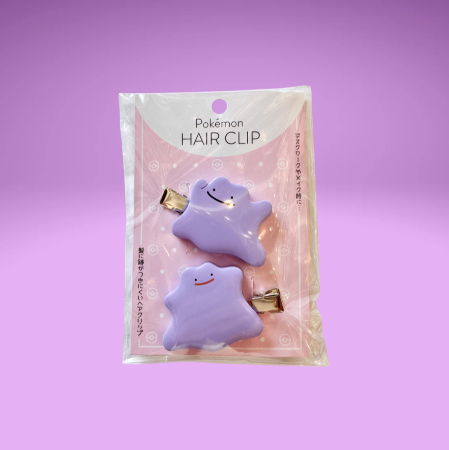 Mimikyu and Ditto Hair Clips