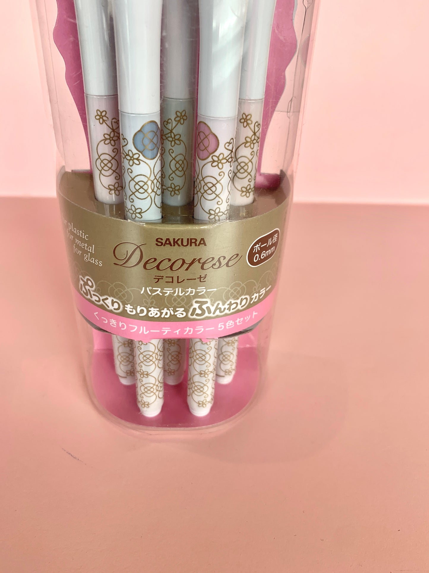 Sakura Decorese 5pc Pen Set