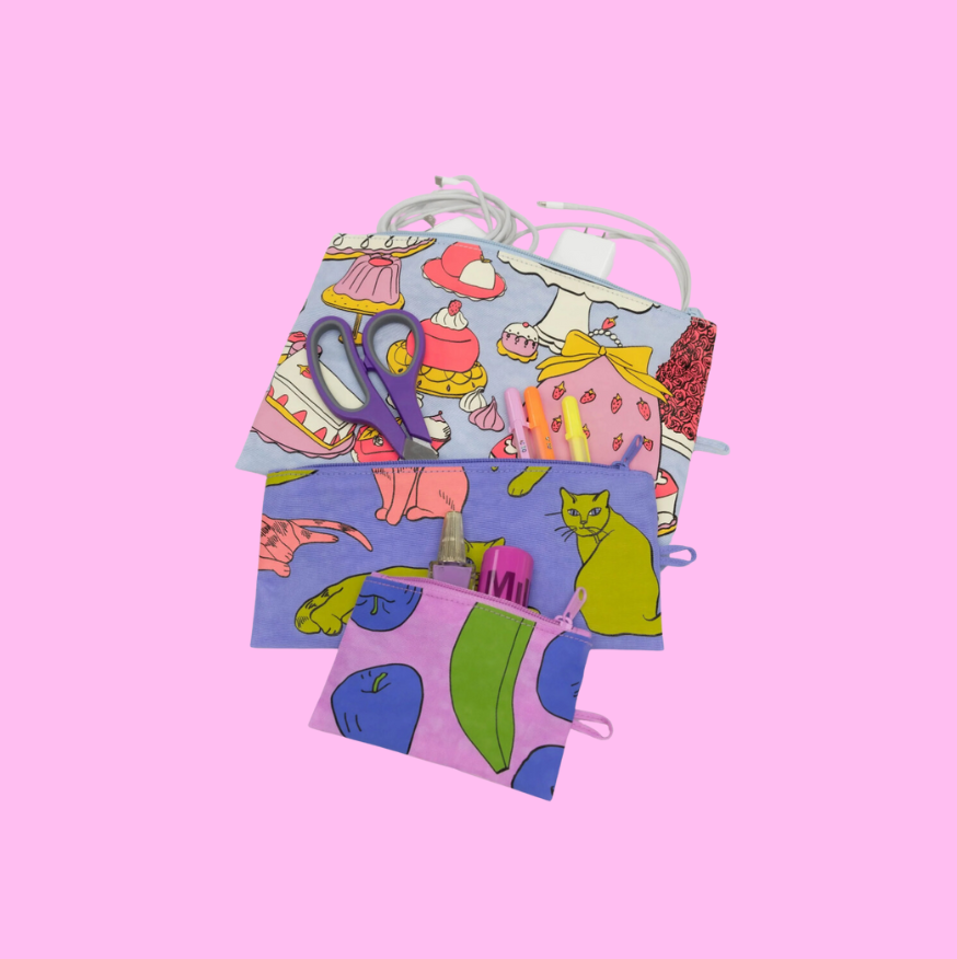 Still Life Flat Pouch Set(Baggu)