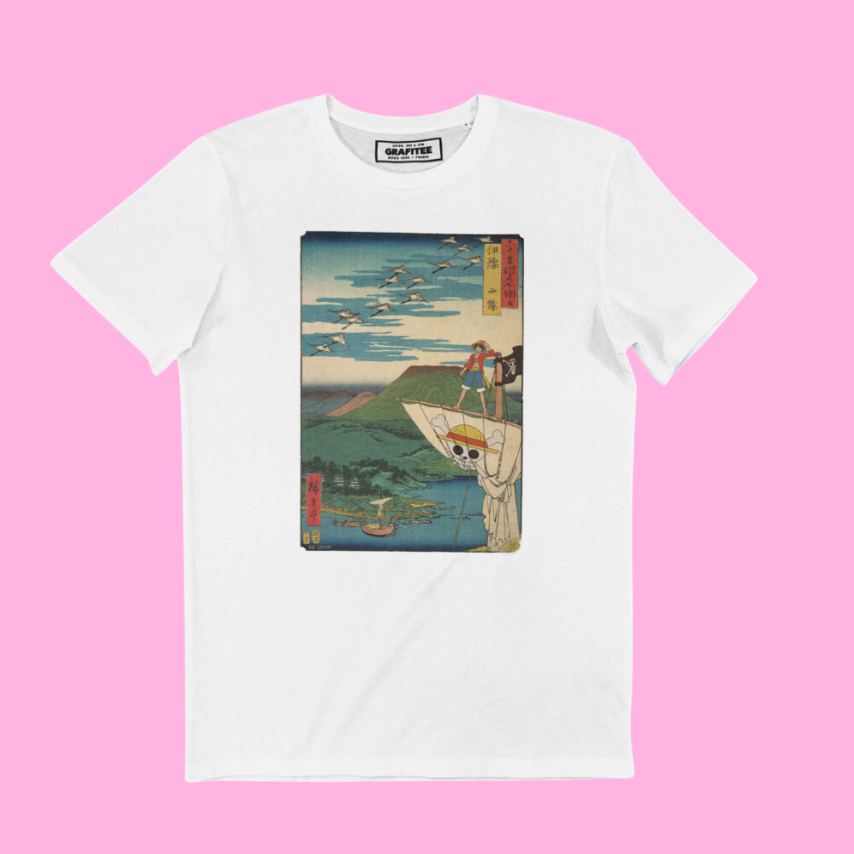 One Piece Ship Ukiyoe T-shirt