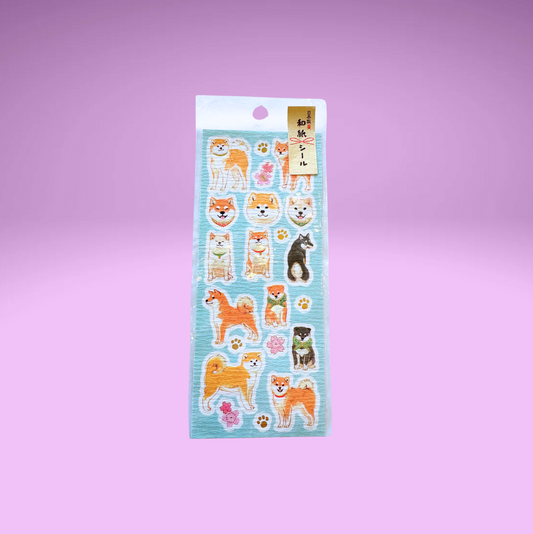 Shiba Washi Sticker