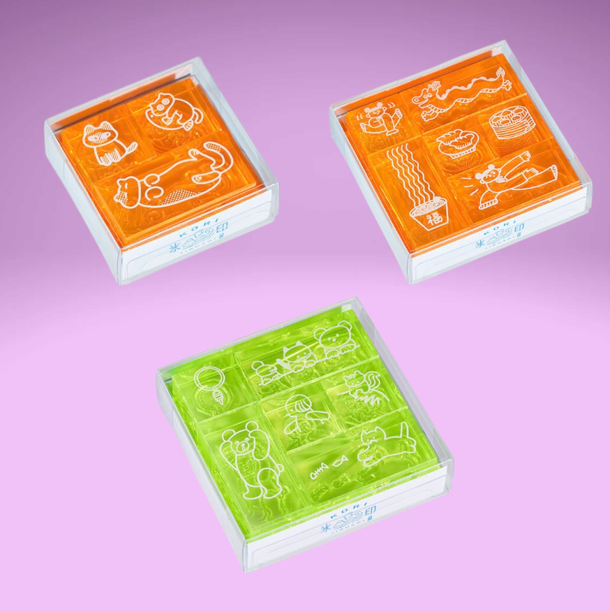 Kori Jirushi Ice Cube Stamp Set