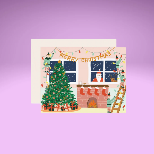 Santa's Helpers - Merry Xmas Card