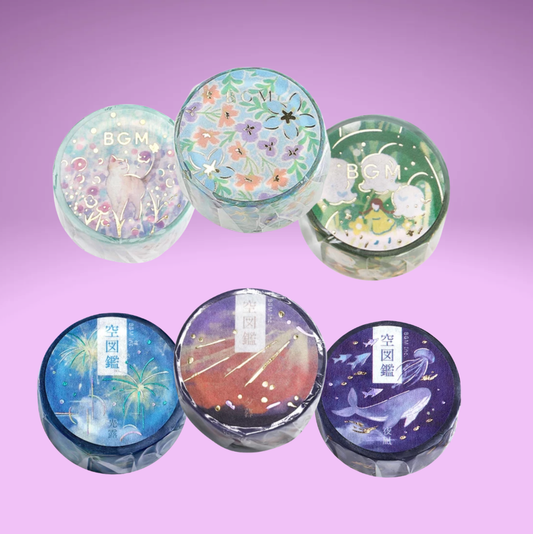 BGM Washi Tape Spring 26' Series (6 Designs)