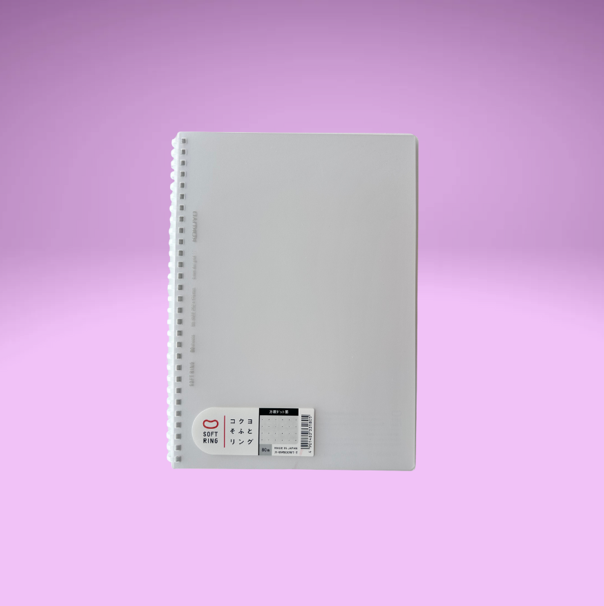 KOKUYO Clear Soft Ring Bullet White Notebook (A5/B5)