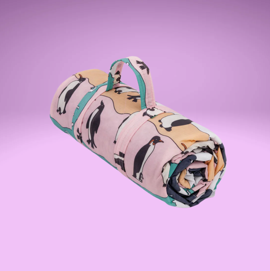 Puffy Picnic Blanket - Penguin