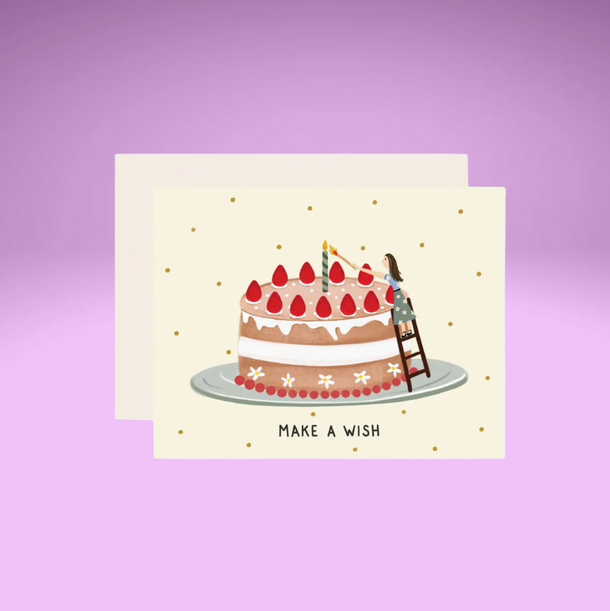 Make a Wish Cake Card