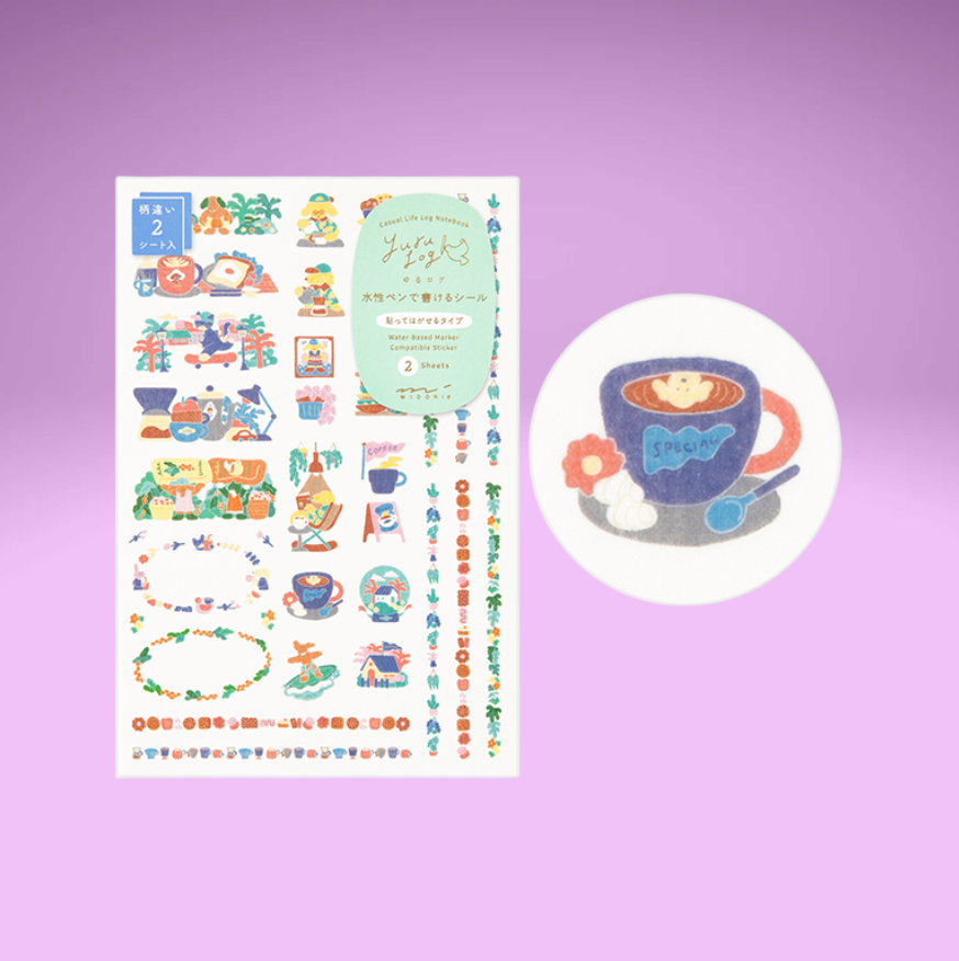 Yuru Log Decoration Sticker (2 Designs)