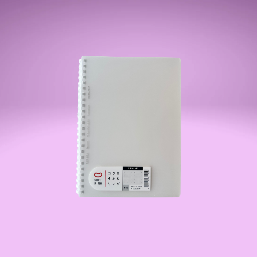 KOKUYO Clear Soft Ring Bullet White Notebook (A5/B5)