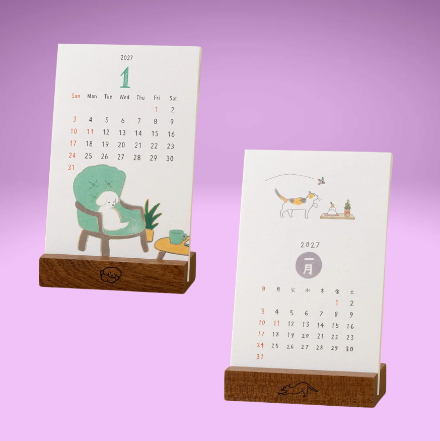 Standing Calendar 2027