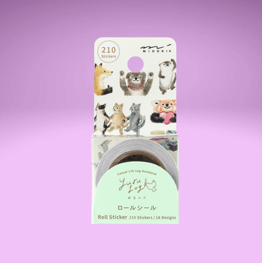 Yuru Log Roll Sticker (2 Designs)