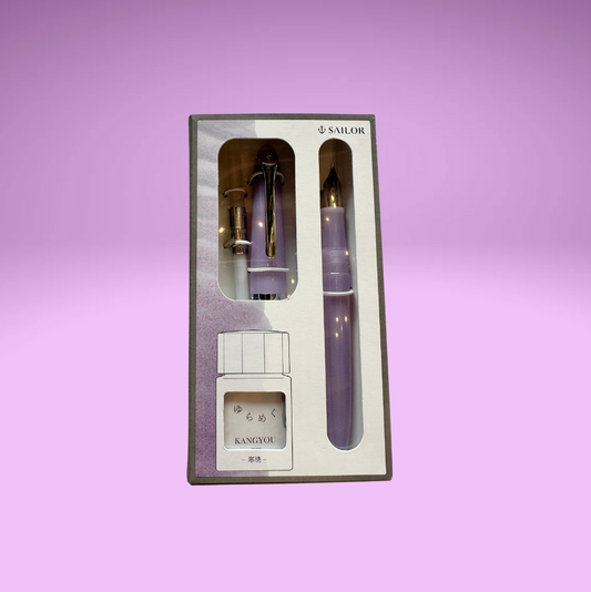 Purple SAILOR Fountain Pen (3 pc set)