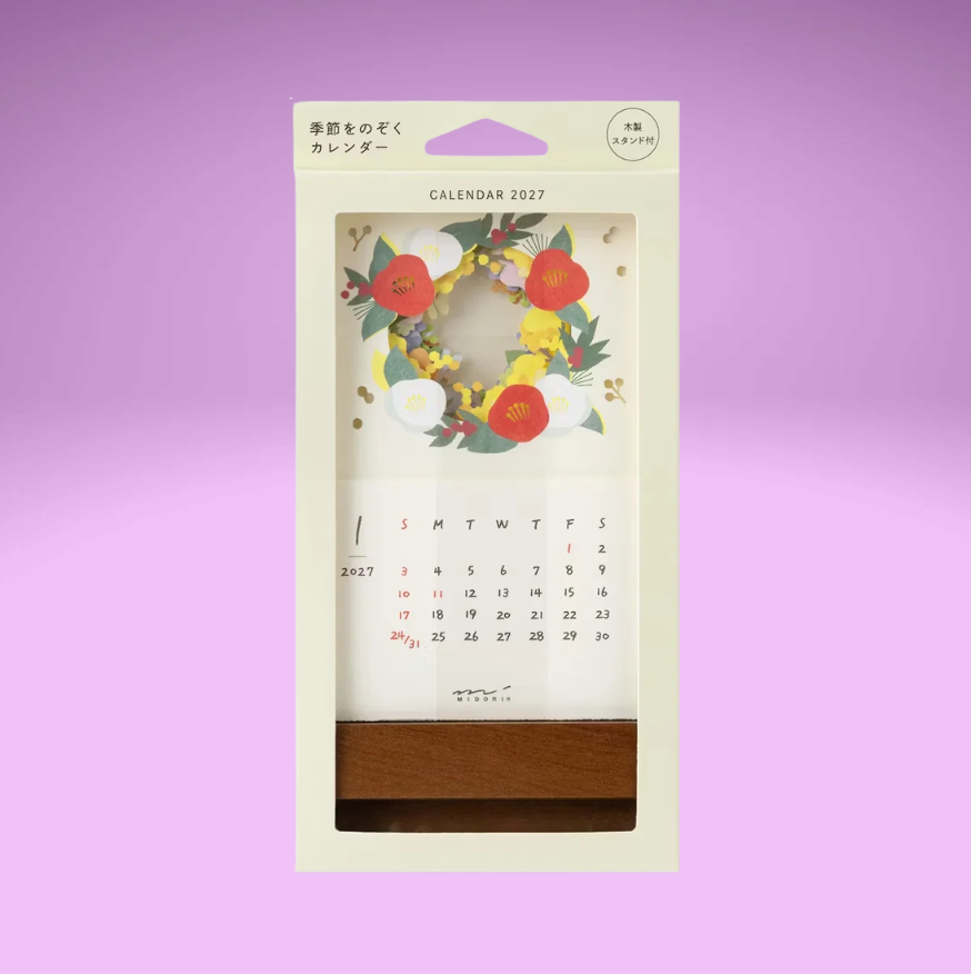 Stand Flower Calendar 2027