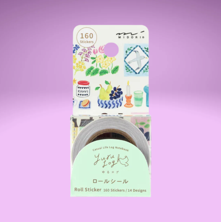 Yuru Log Roll Sticker (2 Designs)