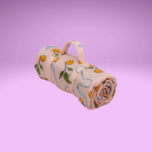 Apricot Puffy Picnic Blanket