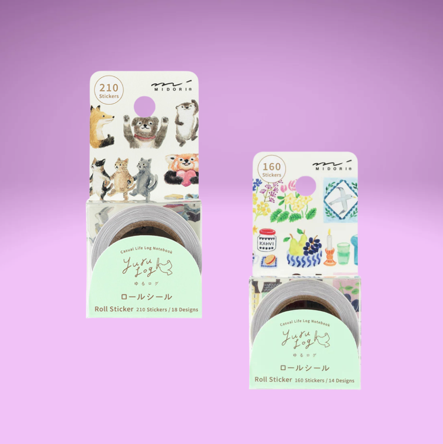 Yuru Log Roll Sticker (2 Designs)